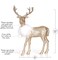Ornativity Gold Glitter Christmas Reindeer - Holiday Party Deer Figurine Statues Dinner Tabletop Decorations Centerpiece - Pack of 2